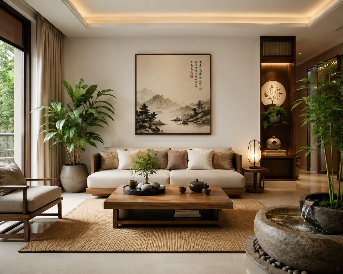 Wohnraum nach Feng Shui gestaltet – Harmonie und Energie